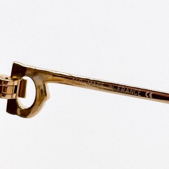 NEW CARTIER CT0274S 002 WOMEN GOLD ROUND SUNGLASSES - Picture 7 of 10